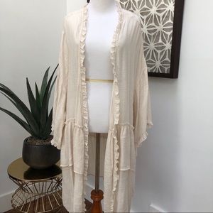 Half Sleeve Ruffle Cardigan